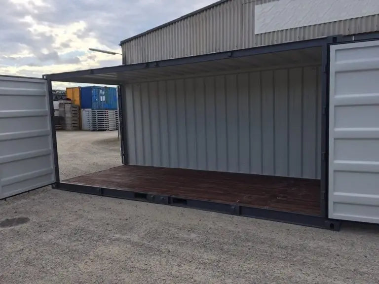 Conteneur de stockage 20 pieds Open Side avec double ouverture Mein Shop