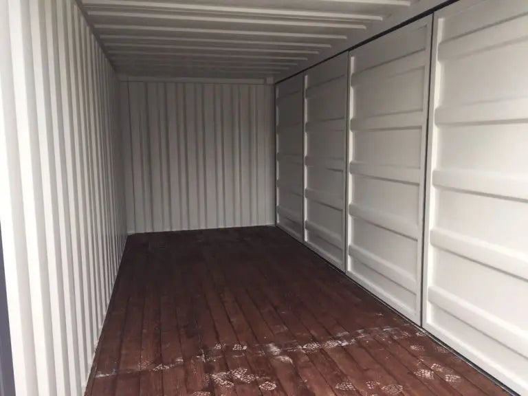 Conteneur de stockage 20 pieds Open Side avec double ouverture Mein Shop
